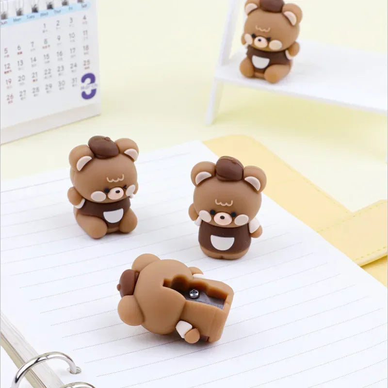 Silicone Kawaii Bear Pencil Sharpener