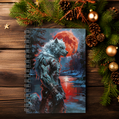 Blood Moon Lycanthrope Spiral Notebook