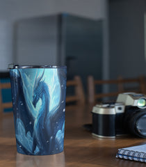 Blue Frost Dragon Steel Tumbler