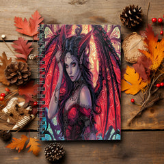 Scarlet Succubus Spiral Notebook