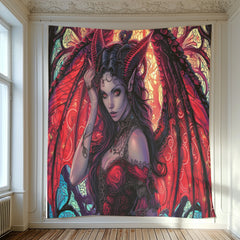 Scarlet Succubus Tapestry