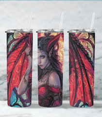 Scarlet Succubus Steel Tumbler