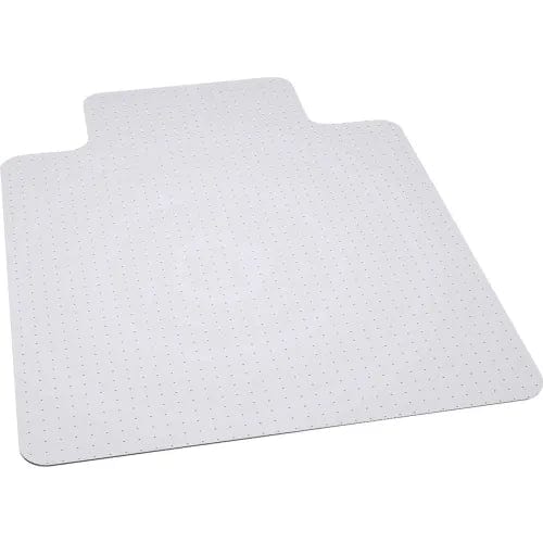 Office Chair Mat for Carpet - 45"W x 53"L w/25" x 12" Lip - Straight Edge- Ind. Pkg