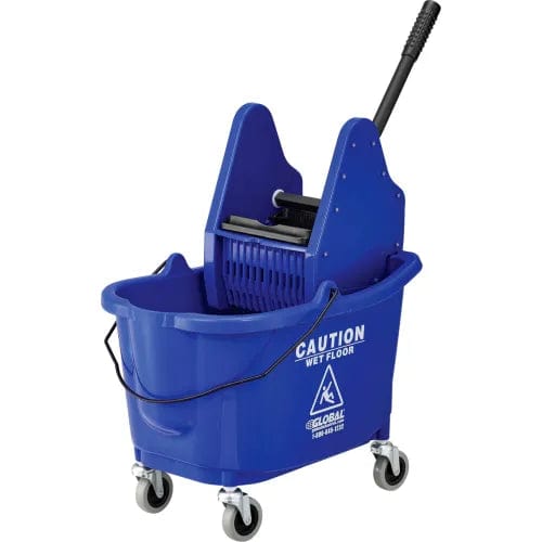 Mop Bucket And Wringer Combo 38 Qt., Down Press, Blue