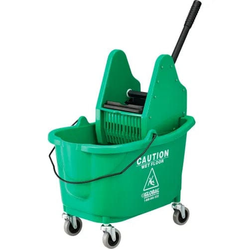 Mop Bucket And Wringer Combo 38 Qt., Down Press, Green