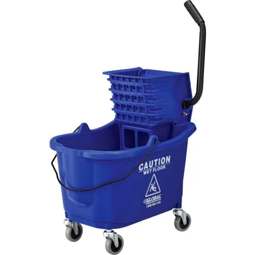 Mop Bucket And Wringer Combo 38 Qt., Side Press, Blue