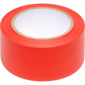 Global Industrial™ Safety Tape Solid Red, 3"W x 108'L, 1 Roll
