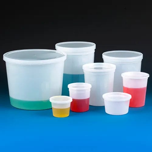 Multi-Purpose Container, 64 oz. (1920mL), Polyethylene, Snap Lid, Natural, 50/Pack