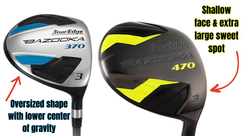 Tour Edge Bazooka 370 vs Bazooka 470 Fairway Woods