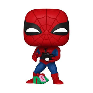 Marvel Holiday Spiderman with Open Gift Funko Pop! Vinyl Figure #1441 - Nerd Stuff of Alabama