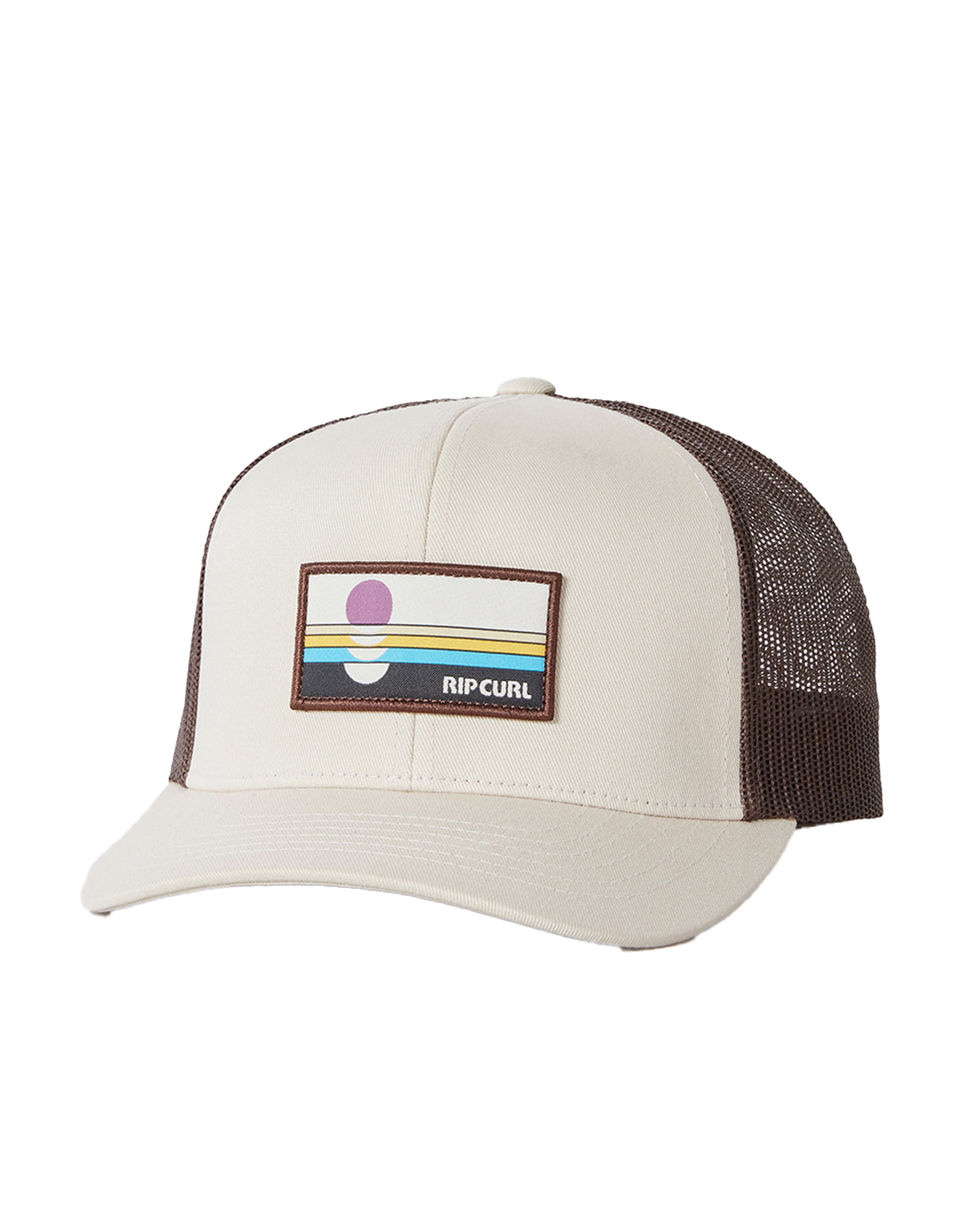 Custom Curve Trucker Cap in Vintage White