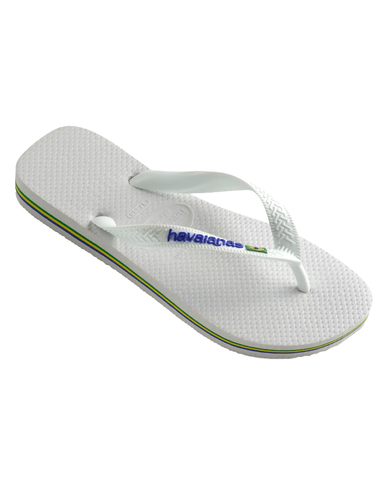 Brazil Logo Flip Flops in White