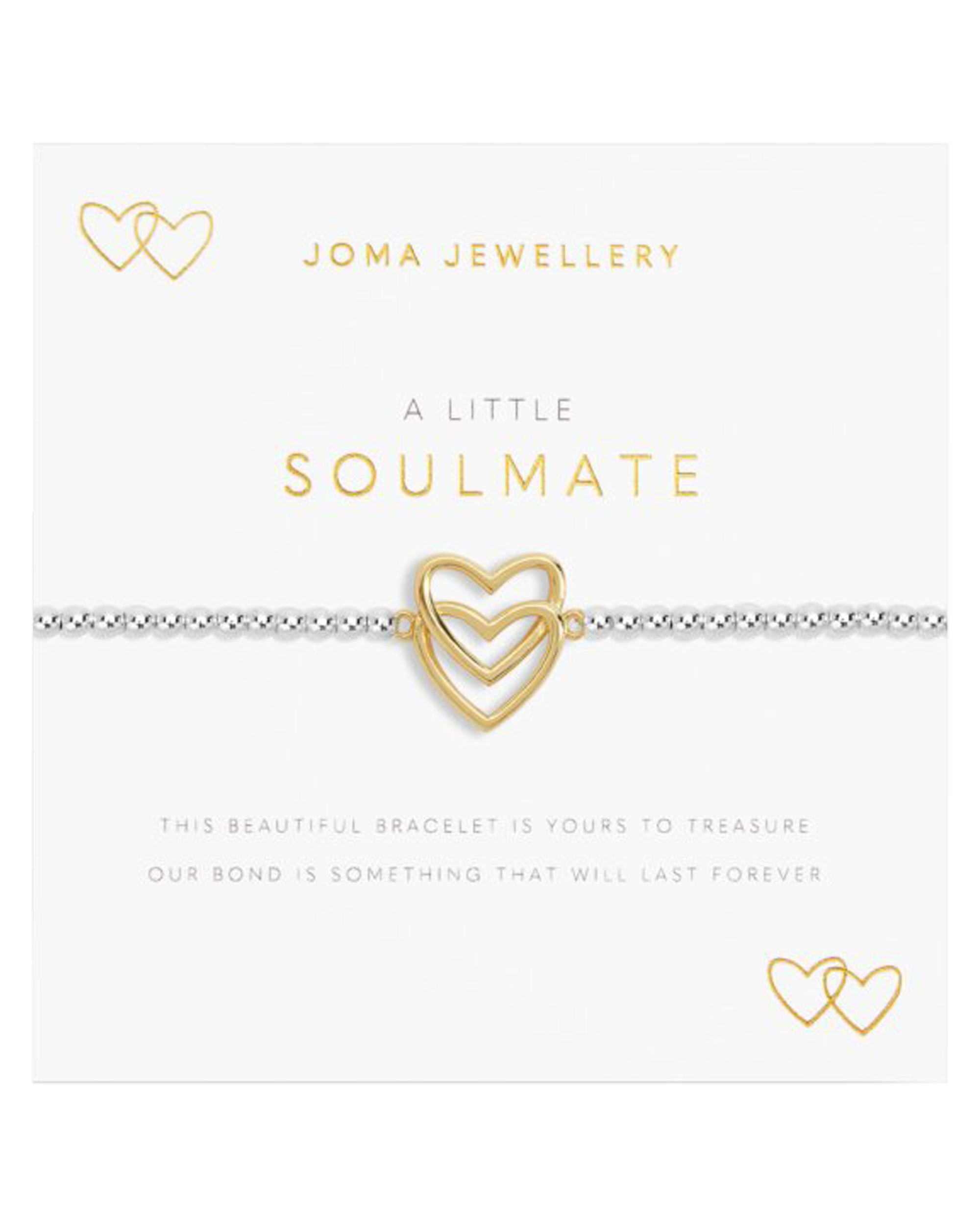 A Little Soulmate Bracelet in Silver & Gold