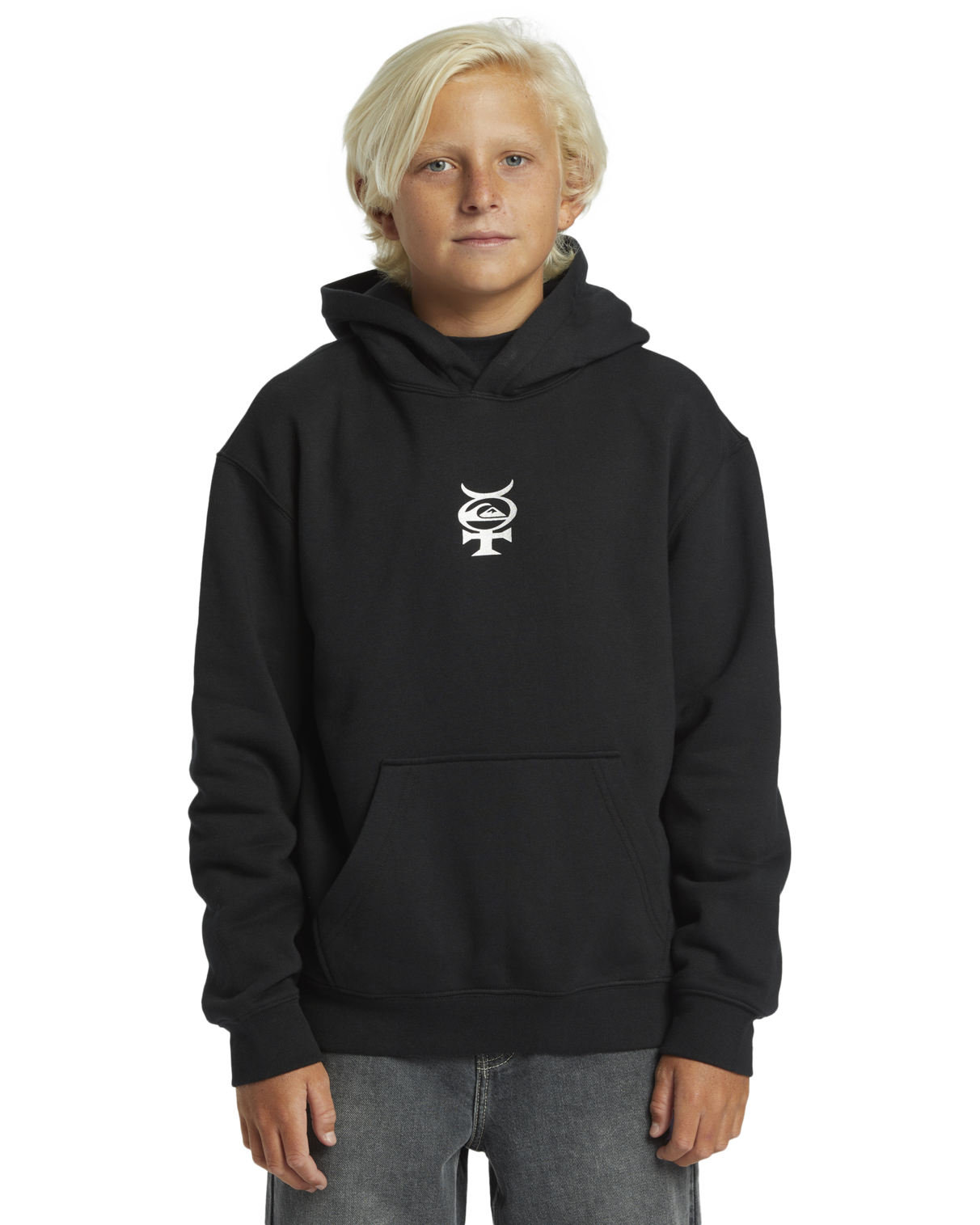 Boys Mercury Hoodie in Black