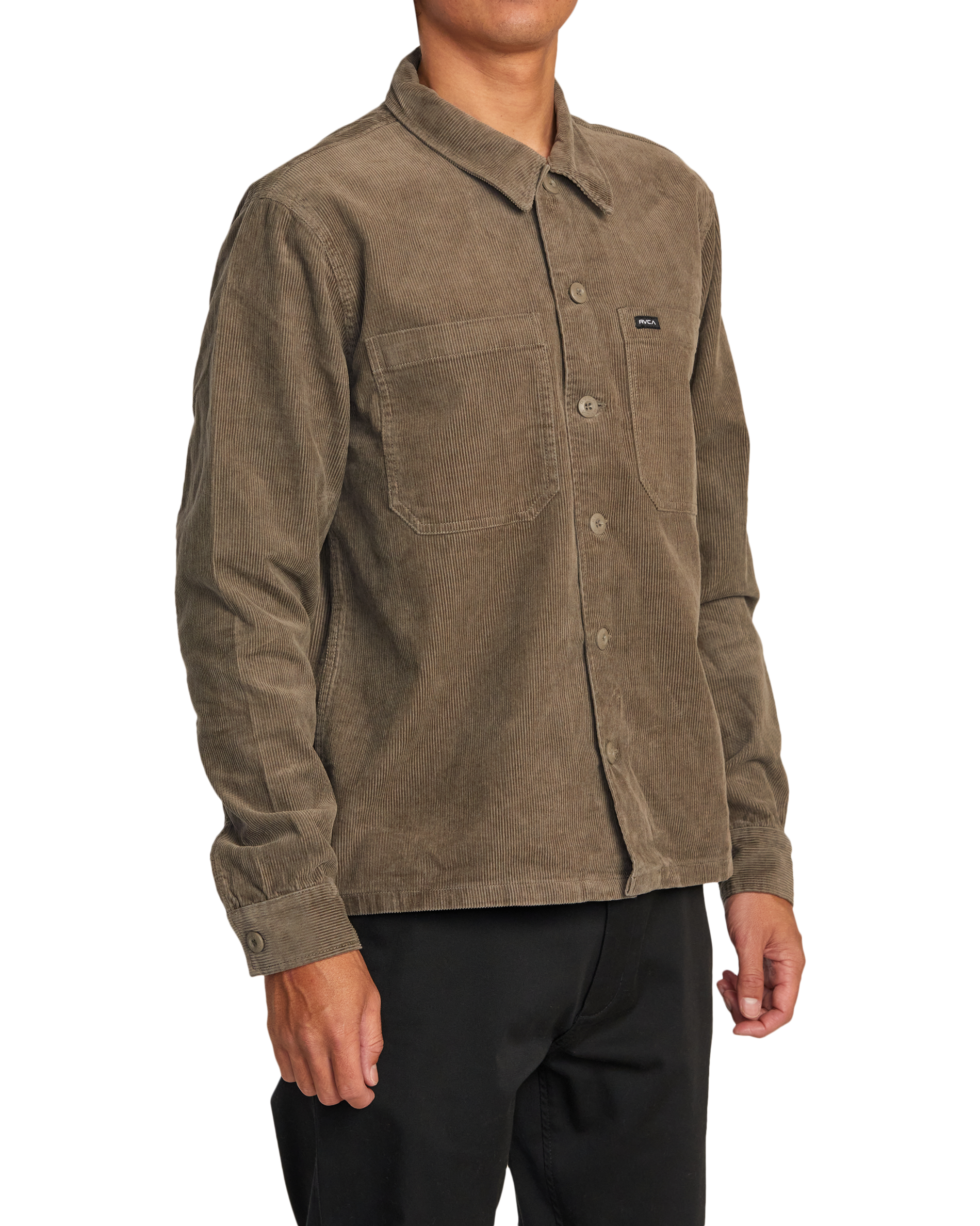 Americana Corduroy Overshirt in Mushroom