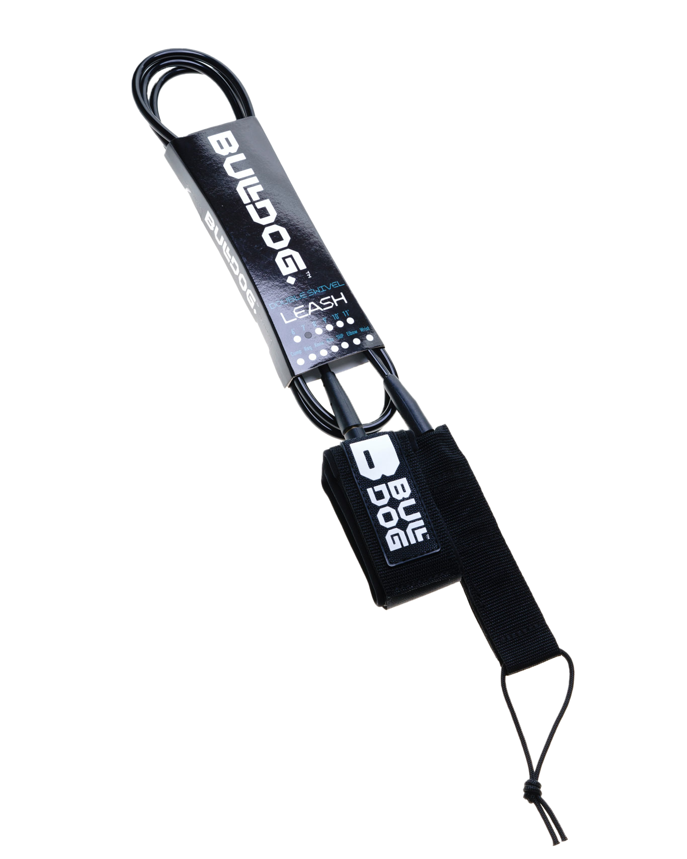 6'0" Surfboard Ankle Leash in Black & White