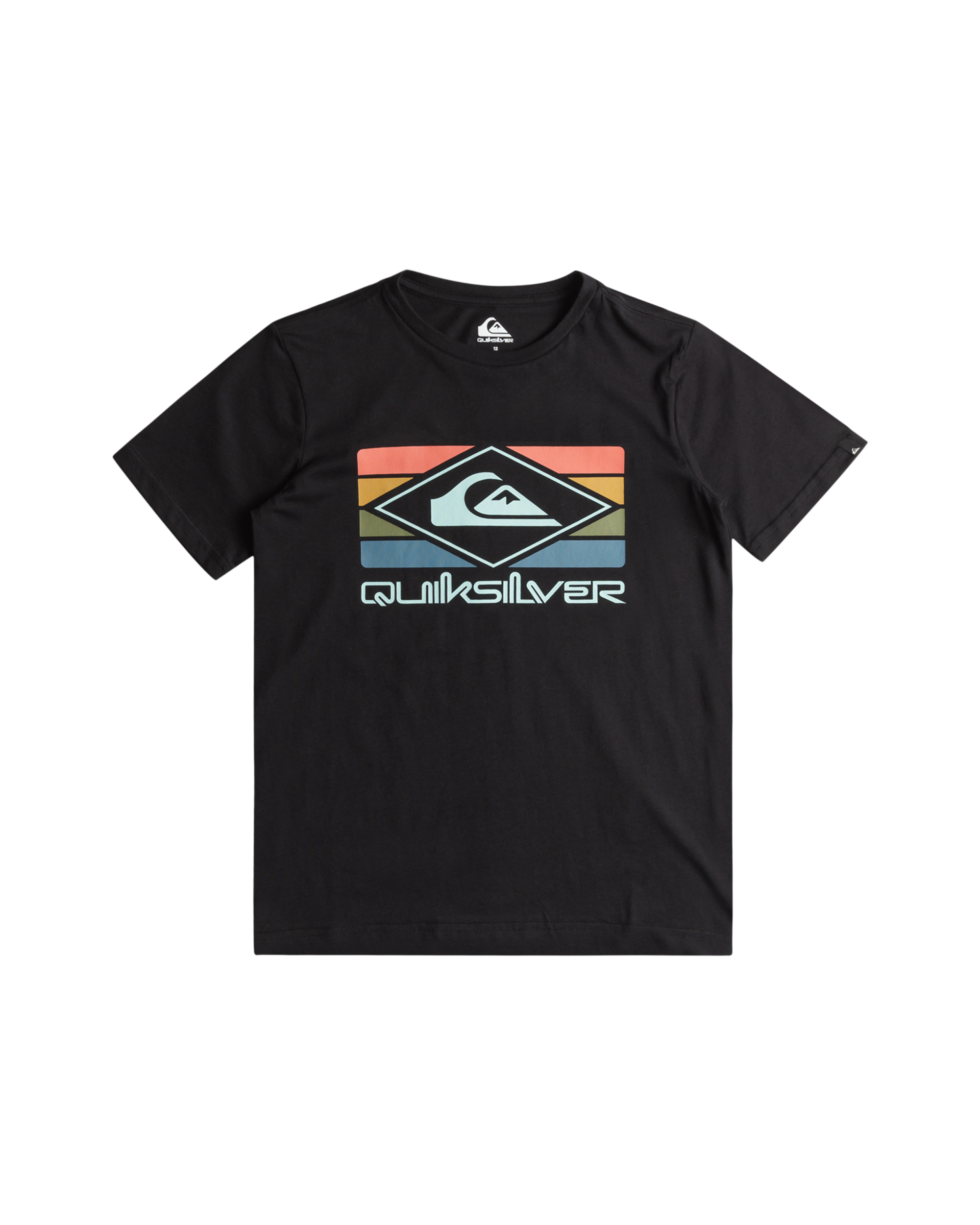 Boys QS Rainbow T-Shirt in Black