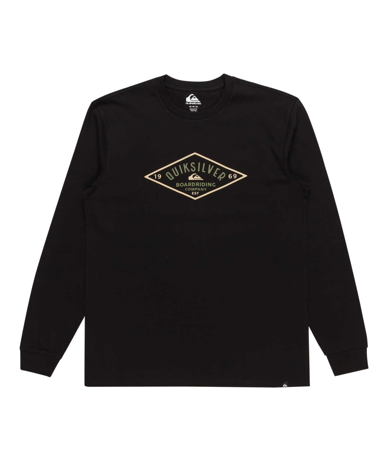 Diamond Logo Long Sleeve T-Shirt in Black