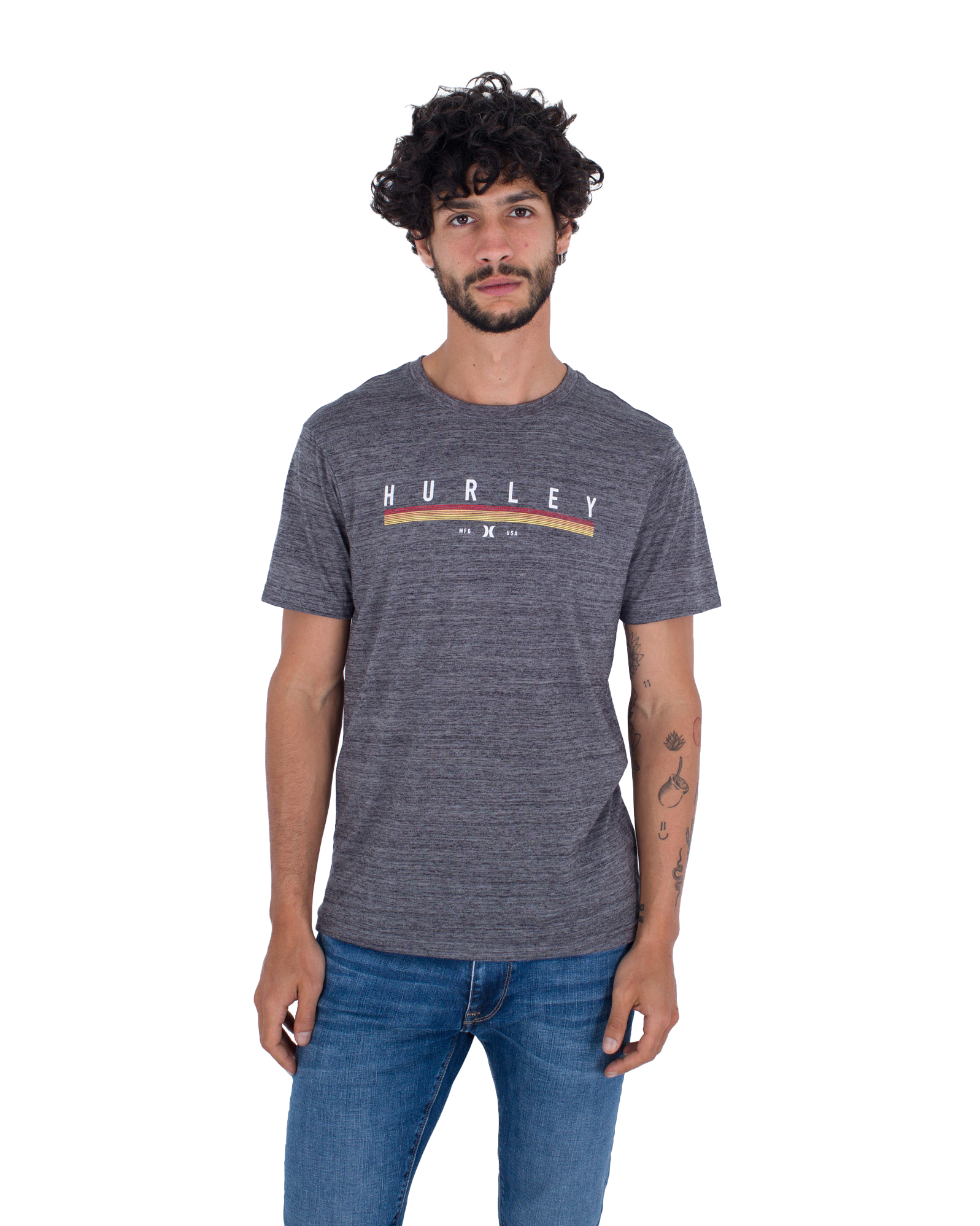 3 Step T-Shirt in Charcoal Heather