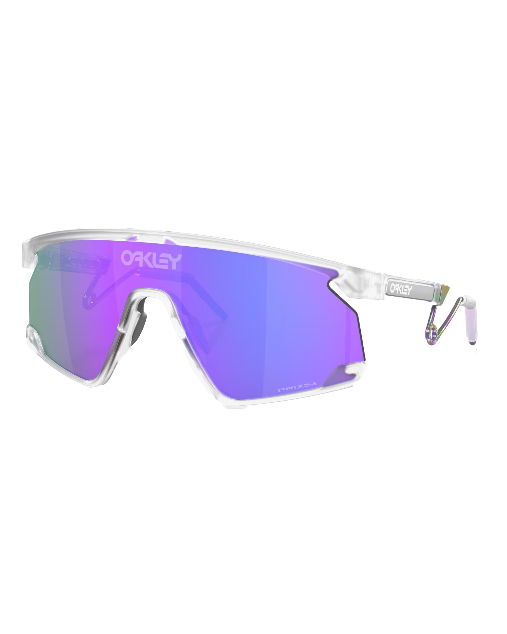 BXTR Metal Prizm Sunglasses in Matte Clear & Prizm Violet