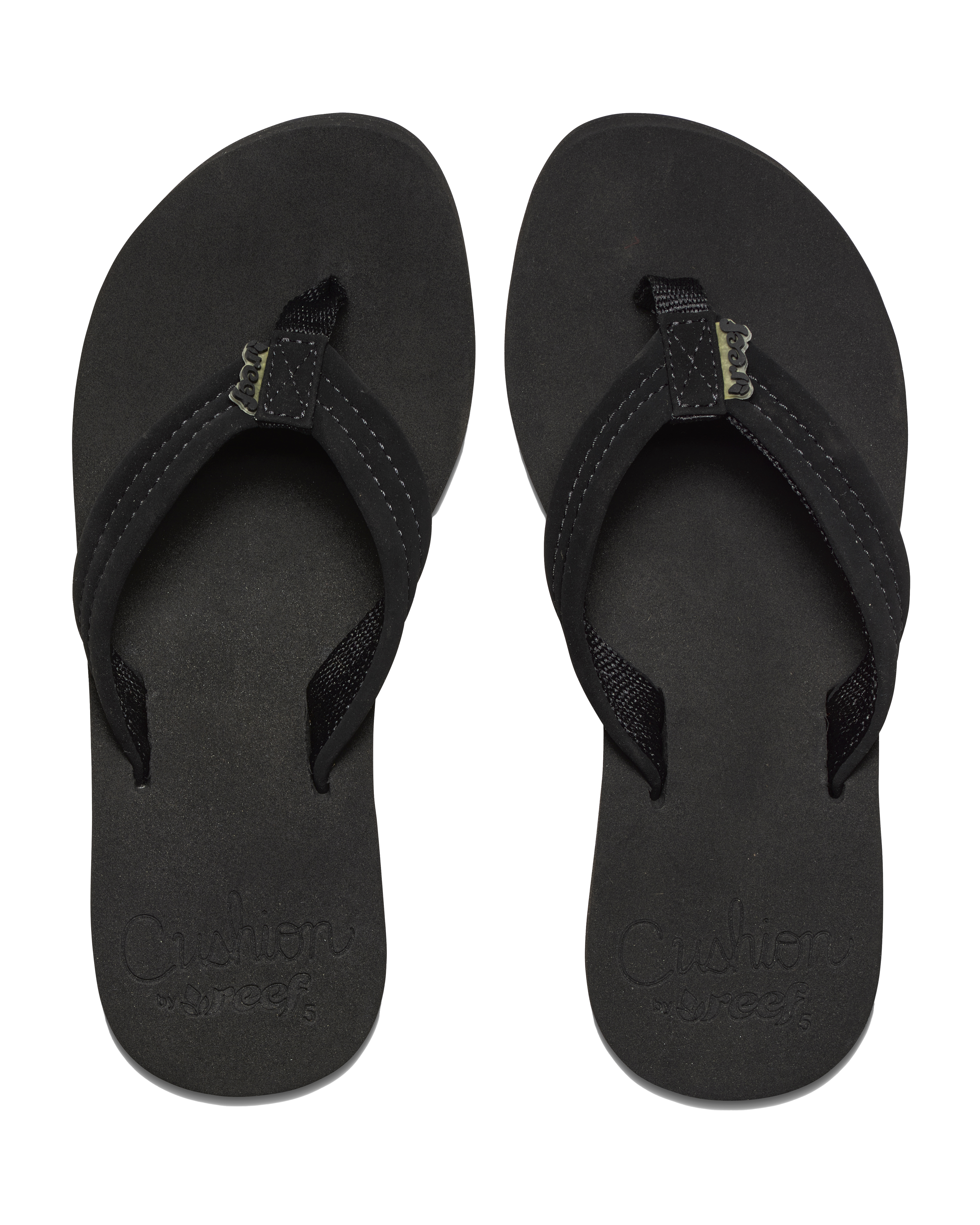 Cushion Breeze Flip Flops in Black