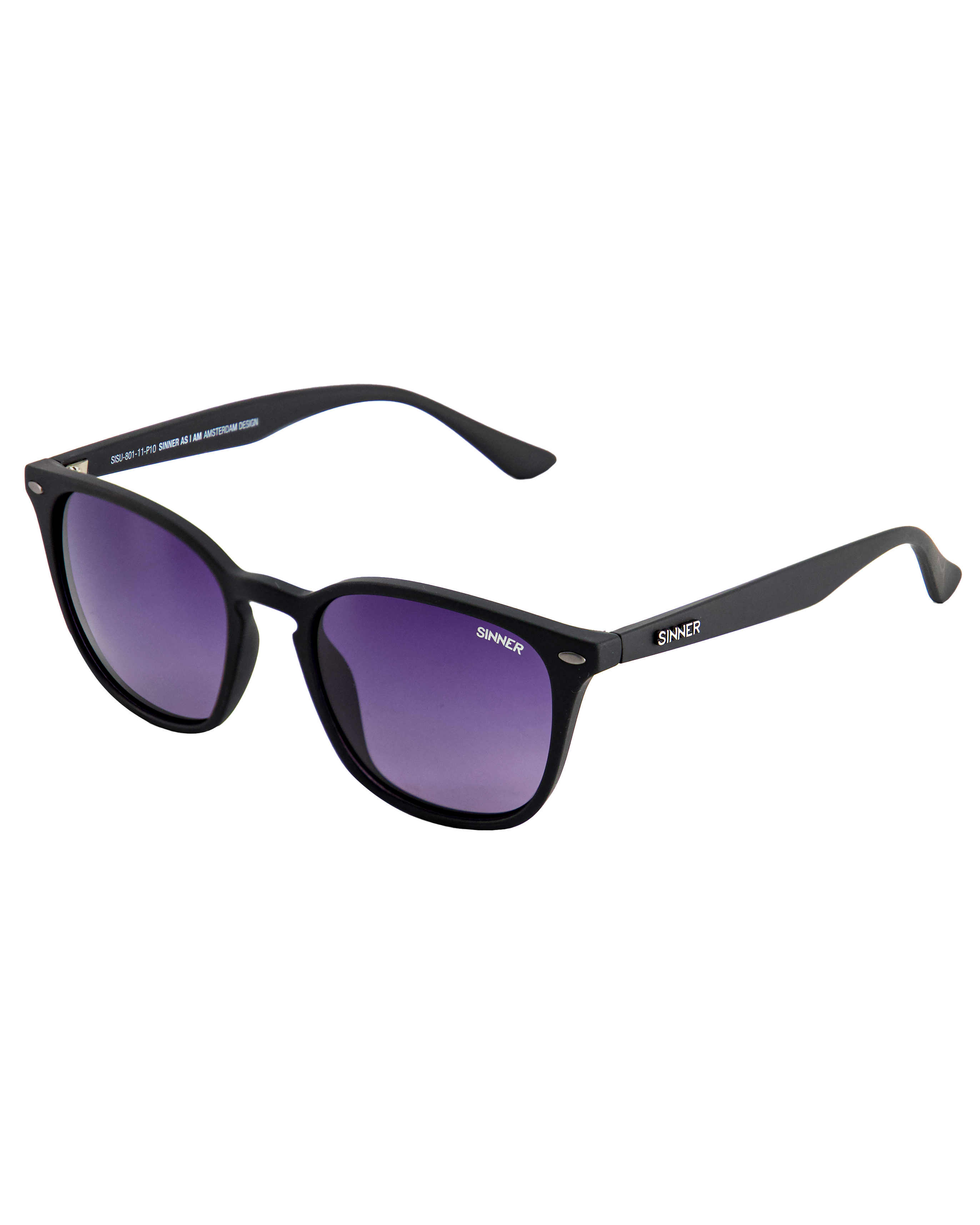 Dagmar Sunglasses in Matte Black & Smoke Mirror