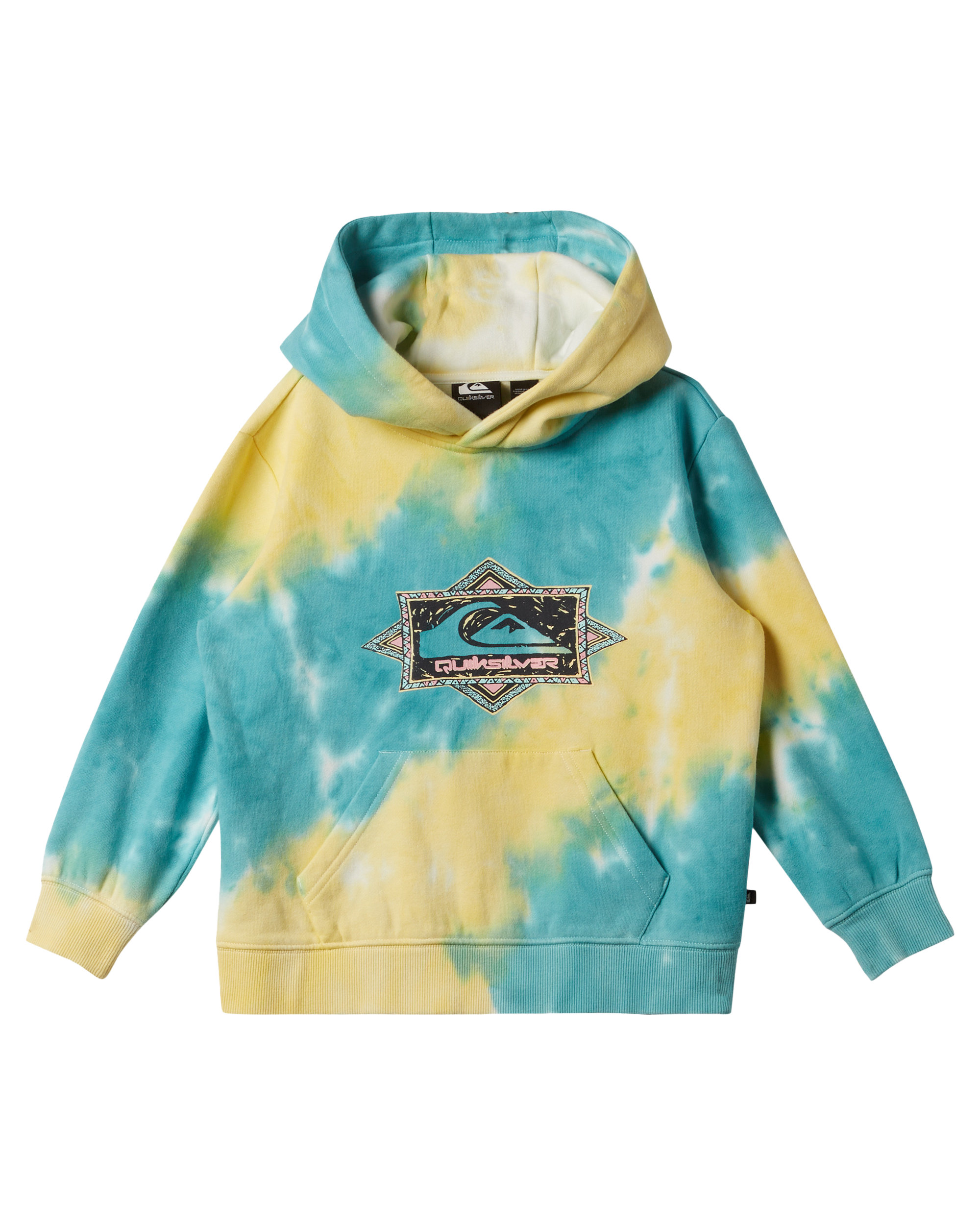 Boys New Tie Dye Hoodie in Marine Blue