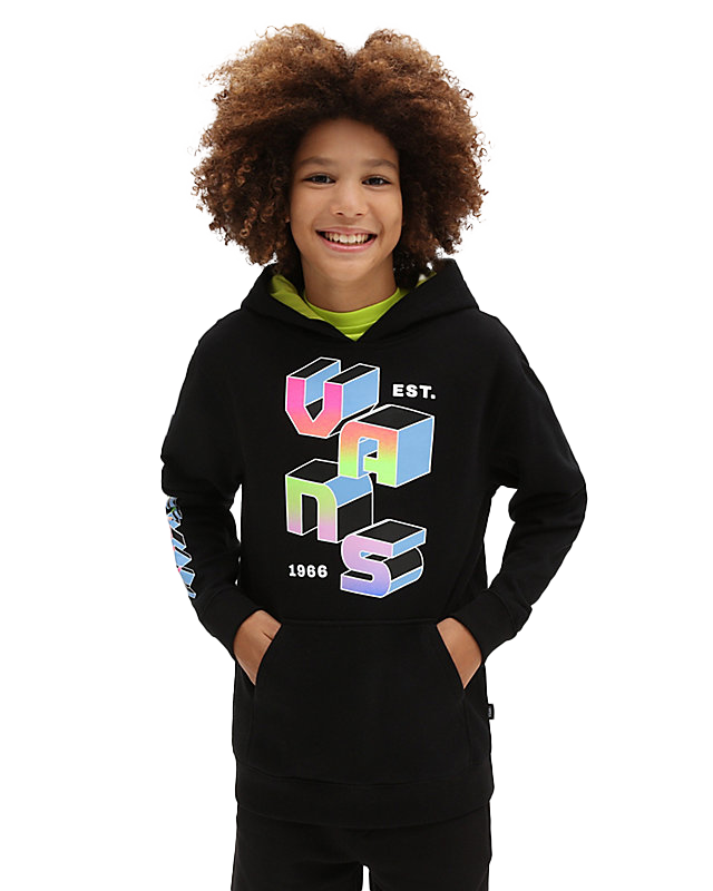 Boys Digital Flash Hoodie in Black