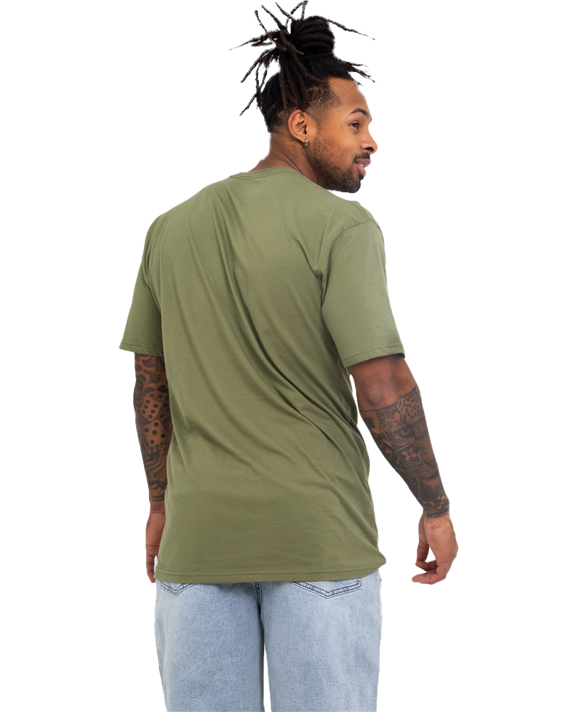 Classic Easy Box T-Shirt in Olive & White