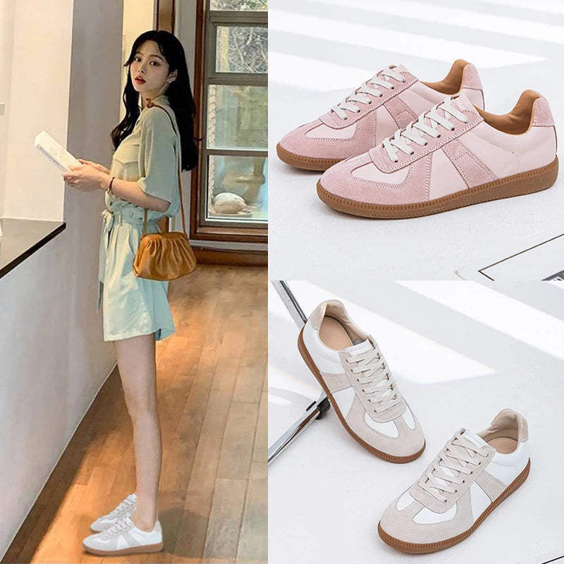 Woman's genuine leather casual sneakers in silver. featuring lace-up design and rubber outsole. perfect for everyday fashion and comfort-vestes novas
