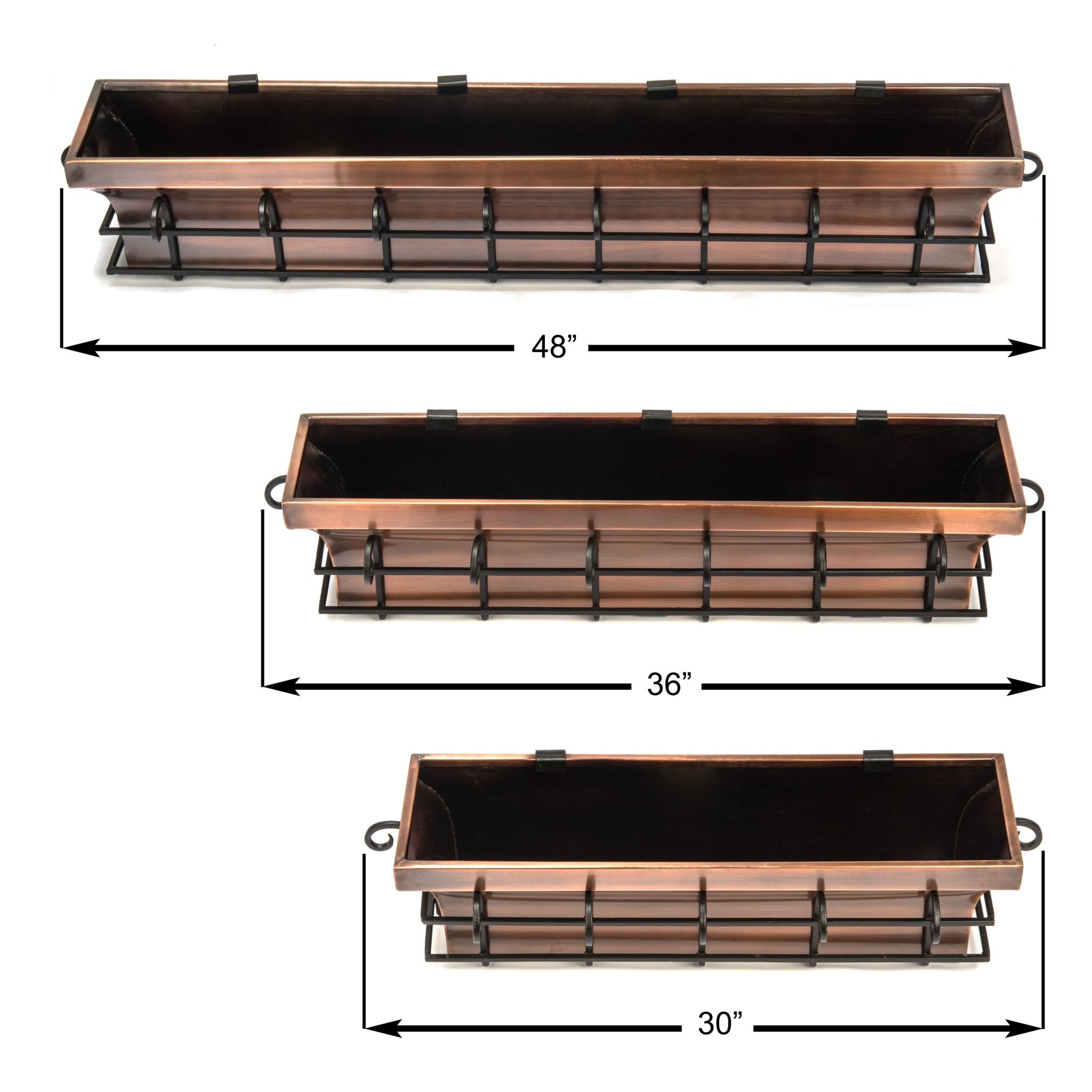 H Potter Flared Window Planter Box 48 Inch Length Outdoor Decor