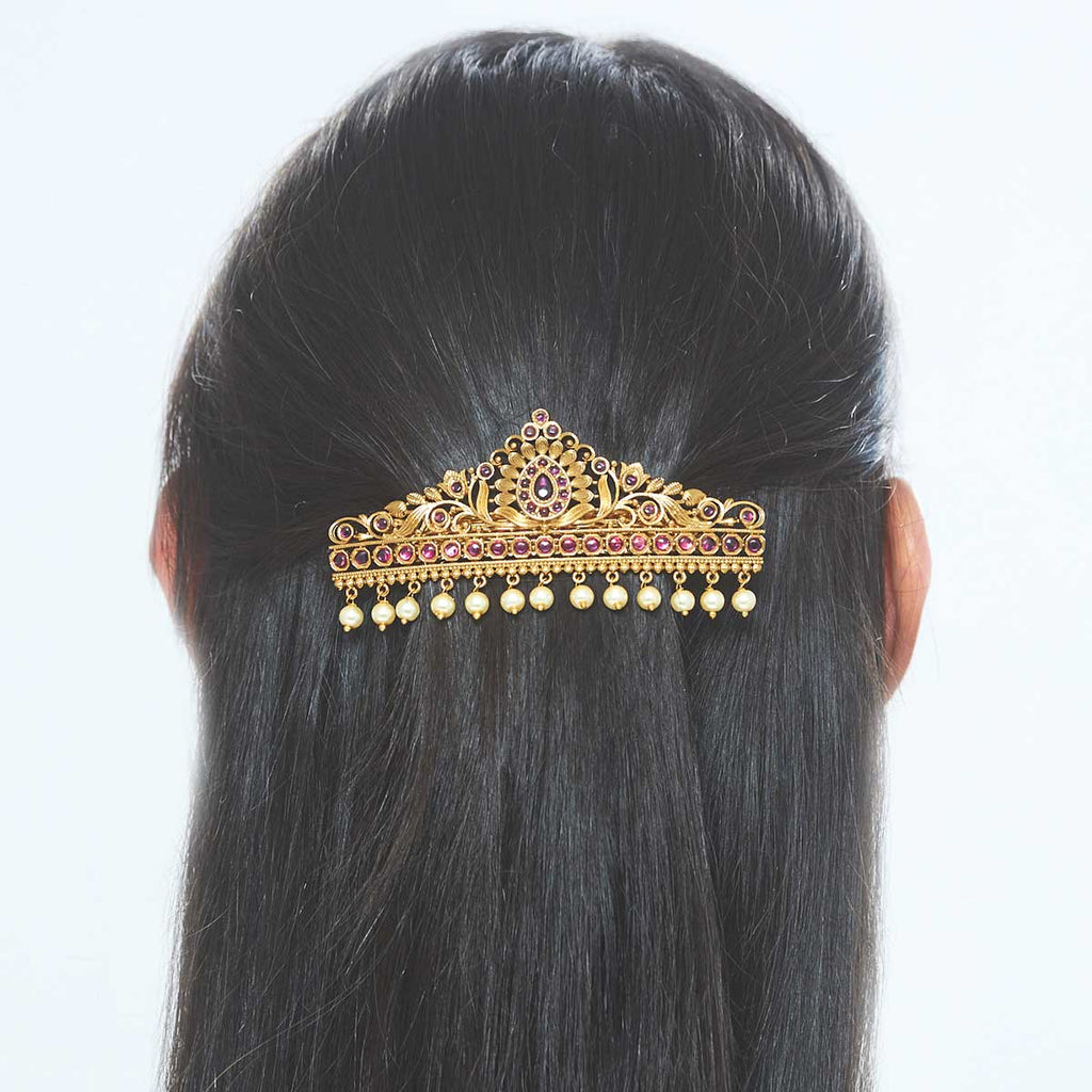 Antique Hair Clip 139616  Kushals Fashion Jewellery