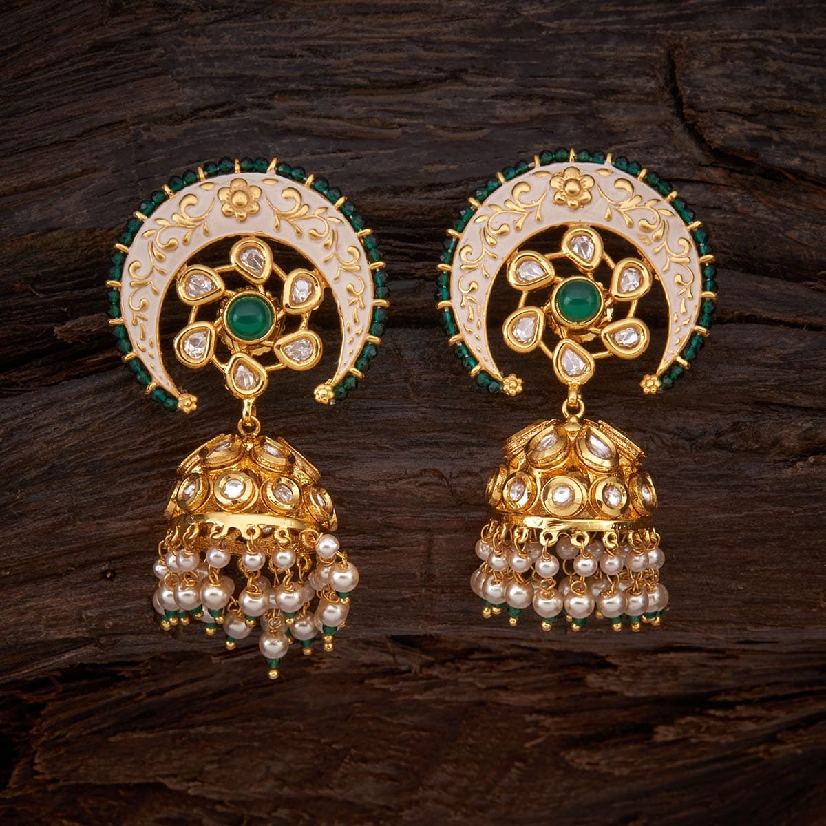 Buy Kundan Earrings For Women Online-Kushal's Fashion Jewellery