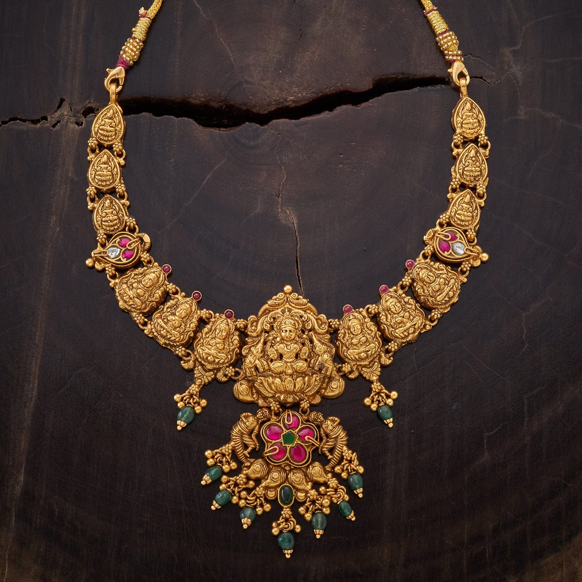 Buy Silver Temple Necklace For Women Online-Kushal's Fashion Jewellery