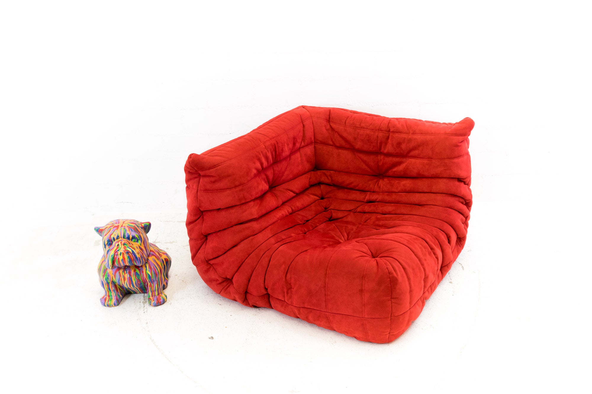 Ligne Roset Togo Eckteil Alcantara Rot