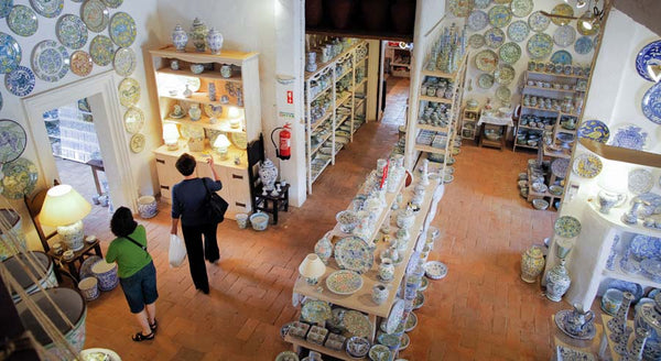 The interior of Porches Pottery