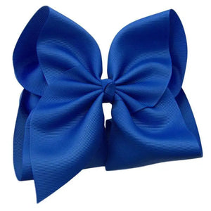 3in Solid Bow Royal Blue - E & Co. Kids