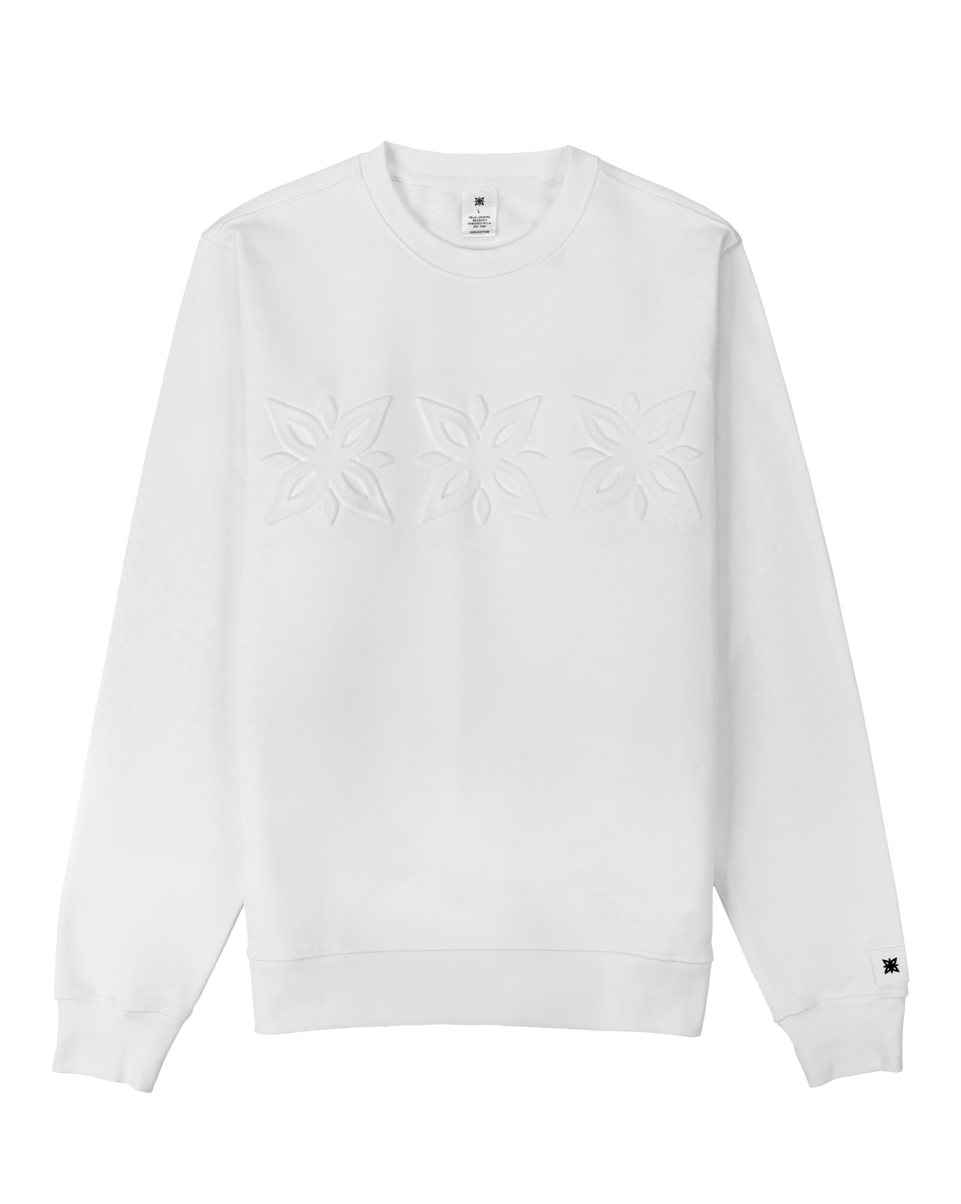 Embossed White Crewneck - xQc product image