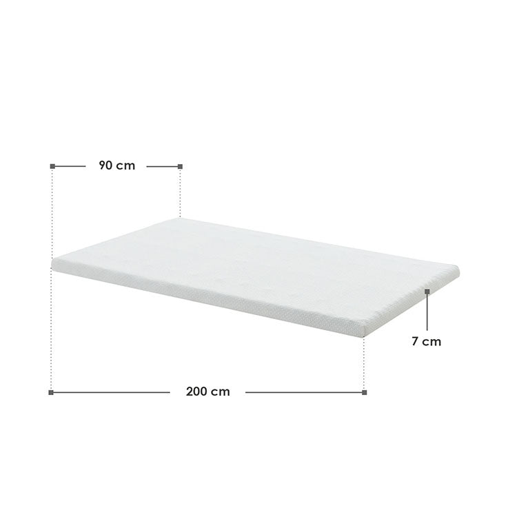 Abmessungen Topper 90x200 cm Memoryschaum