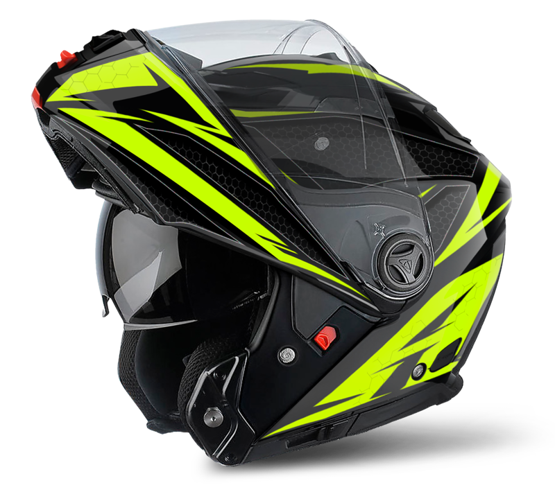 kask Airoh Phantom S czarno-żółty