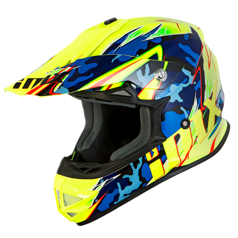 Kask iMX FMX-01 Junior ofroadowy w kolorze żółtym