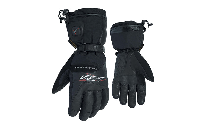 ogrzewane rękawice na motocykl marki RST w kolorze czarnym