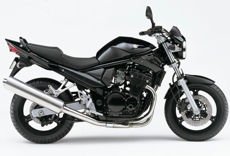 Motocykl czarny marki Suzuki Bandit
