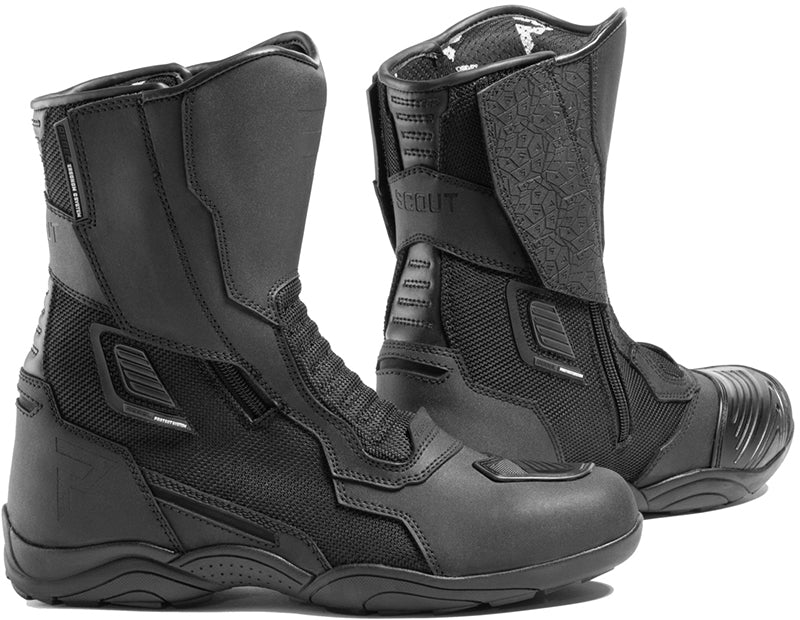 Turystyczne buty motocyklowe Rebelhorn Scout Air Black Matt w kolorze czarnym