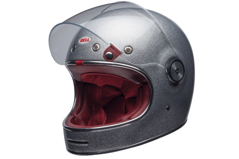 kask bell na motocykl w kolorze srebrnym 