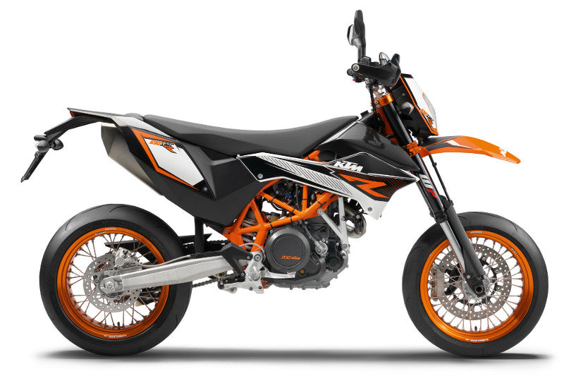 czarno pomarańczowy KTM 690 Supermoto 