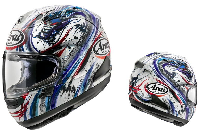 niebieski kask Arai RX7V Evo