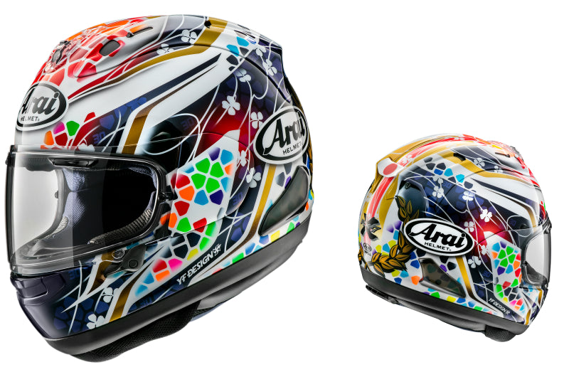 wielokolorowy kask Arai RX7V Evo