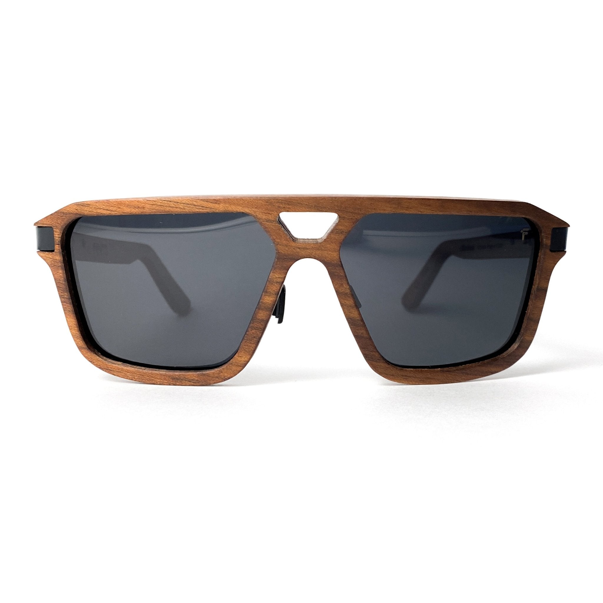 Image of Fento Legend Black Wooden Polarised Sunglasses
