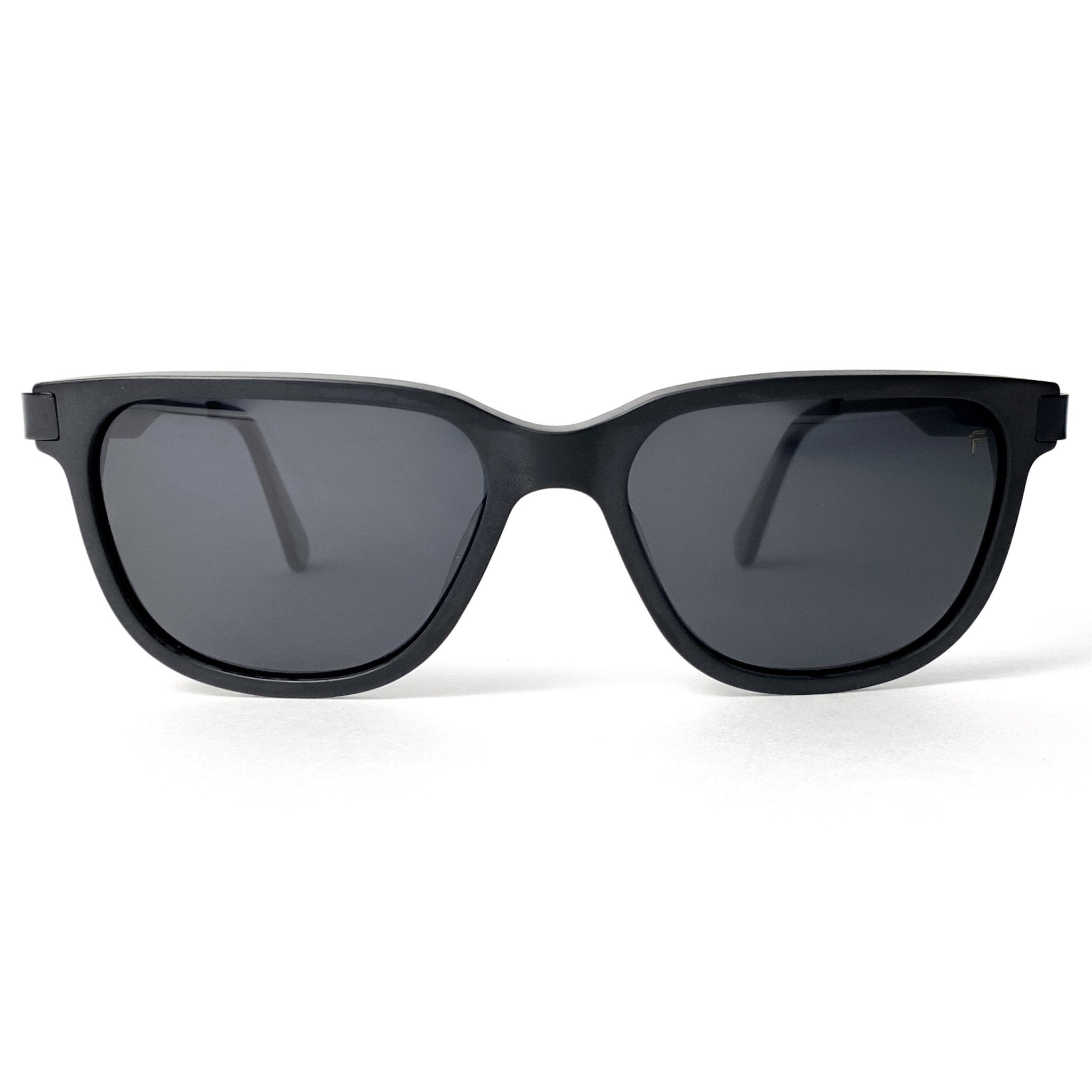 Image of Fento Specta Sustainable Black Acetate Sunglasses